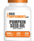 Bulksupplements.Com Pumpkin Seed Oil Softgels - Pumpkin Seed Oil Supplement, Pumpkin Seed Oil 1000Mg, Pumpkin Seed Oil Capsules - Gluten Free, 1 Softgel Per Serving, 240 Softgels