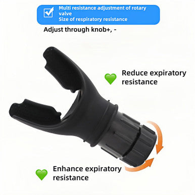 Fanbodta Portable Lung Capacity & Ab Trainer - Adjustable Resistance Breathing Exerciser For Core Strength Swimming Martial Arts | Medical-Grade Silicone Compact Design With Flow Control Valve
