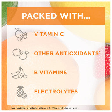 Emergen-C Immune+ Drink Mix with 1000 mg Vitamin C Plus Vitamin D and Zinc Super Orange