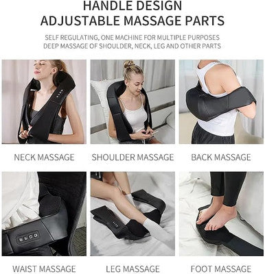 Shiatsu Neck And Back Massager For Pain Relief With Soothing Heat, Deep Tissue Kneading Massage For Shoulders And Legs, Home, Office, And Car Use, Best Gifts For Women Men Mom Dad