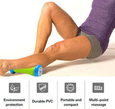 Greenlife Foot Massager Relieve Plantar Fasciitis Set Of 3, Foot Massage Roller With 2 Firm Massage Balls For Back Pain Deep Tissue Foot Pain Relief Foot Arch Muscle Relax, Shoulder Leg Hand Recovery