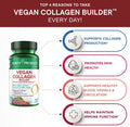 Purity Products Vegan Collagen Builder Organic Whole Foods Fruits Veg Silica Lutein Vitamin C Biotin Grape Seed Amino Acids Glycine Lysine Proline Collagen Boosters Once A Day 30 Tablets