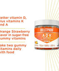 Bulletproof Vitamins A+D+K, 60 Sugar-Free Gummies, Strawberry Orange Flavor | Immune Sugar-Free Gummies, 60 Count, Elderberry Raspberry Flavor