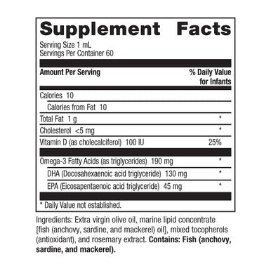 Metagenics MetaKids Baby DHA & D3 DHA & Vitamin D Support for Infants | 60 Servings