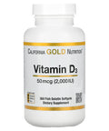California Gold Nutrition Vitamin D3, 50 Mcg (2,000 Iu), 360 Fish Gelatin Softgels