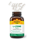 Country Life - L-Lysine Free Form Amino Acid Supplement With B6 500 Mg. 100 58167
