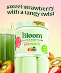Bloom Nutrition Superfood Greens Powder Digestive Enzymes with Probiotics and Prebiotics Gut Health Bloating Relief Strawberry Kiwi + Bovine Colostrum Powder | Pure 40% IgG Premium Colostrum