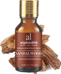 Premium Aromatherapy Sandalwood Essential Oil 100% Organic Pure Undiluted Therapeutic Grade Scented Oils - 10ml for Diffuser, Relaxation, Skin Therapy & More