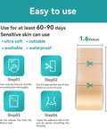 Dimora Waterproof Silicone Scar Sheets - Medical Grade Silicone Scar Tape (1.6 X120" Roll), Ultra-Thin Scar Removal Treatment For Surgical Scars, C Section, Tummy Tuck, Keloid Treatment