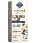 Garden of Life Elderberry Zinc Immune Support for Adults and Kids 12 and Older with Vitamin C - mykind Organics Elderberry & Sleep Immune Syrup Liquid with Sleep Herbs, No Added Sugars, 6.59 fl oz