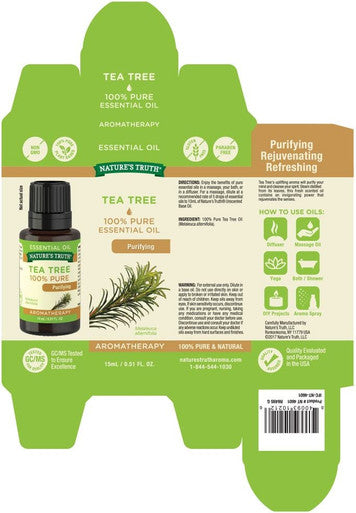 Nature's Truth Aromatherapy 100% Pure Essential Oil, Tea Tree, 0.5 Fl Oz