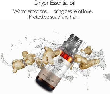 Ginger Essential Oil 30ml (1oz) - 100% Pure Therapeutic Grade for Aromatherapy Diffuser, Massage, Skin Care