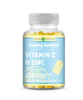 Amazing Formulas Vitamin C With Zinc Supplement | Lemon Ice Pop Flavor | 120 Gummies