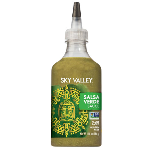 Sky Valley Salsa Verde Sauce - Green Salsa Verde, Medium Heat, Green Hot Sauce, Keto, Gluten Free, Vegan, Non-GMO - 12.5 Oz