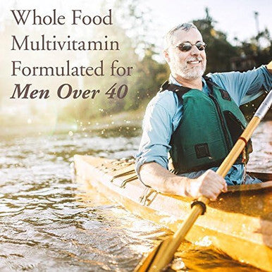 Garden Of Life Organics Whole Food Multivitamin For Men 40+, 60 Tablets, Vegan Mens Multi For Health, Well-Being Certified Organic Whole Food Vitamins, Minerals For Men Over 40, Mens Vitamins