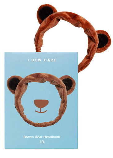 I Dew Care Face Wash Headband - Brown Bear + Tweeze The Day Bundle