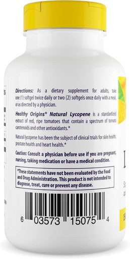 Healthy Origins LYC-O-Mato Lycopene (Non-GMO) 15 mg, 180 Softgels
