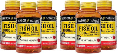 Mason Natural Omega3 Fish Oil 45Day Supply 1000Mg With Epa And Dha For Joint Support 90 Softgels (Pack Of 3)