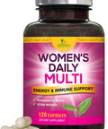 Multivitamin for Women, Nature's Daily Womens Multi Vitamin Supplement for Immune Health Support with Vitamins A, C, D, E and Zinc, Vitamin B12 for Energy with Biotin - 120 Capsules
