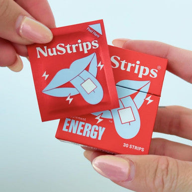 Energy Natural, Instant Energy Strips With 50Mg Caffeine, L-Theanine, Vitamin B12 30 Energy Strips = 30 Energy Drinks 5X Faster Absorption