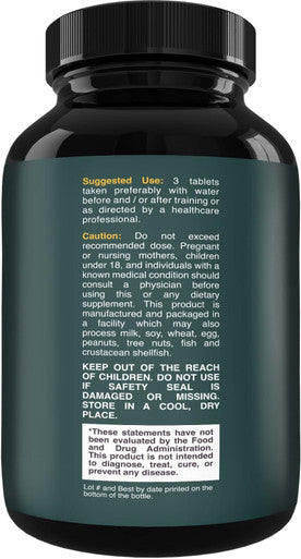 Natures Craft Branch Chain Amino Acids Supplement - Vegan BCAA Tablets Post Workout Muscle Recovery and Muscle Growth Support - Branched Chain Amino Acids Supplement for Men and Womens Workout Recovery 60 Count