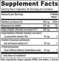 Vitanica Butterbur Extra Brain Chemistry and Vessel Support Vegan 120 Capsules