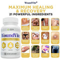 Zen Nutrients WoundVite Pre & Post Surgery Support Scar & Wound Care Scar Treatment Plastic & General Surgery Heal Faster & Aids in Recovery Time w/ Bromelain Turmeric & Arnica - 60 Vegan Caps