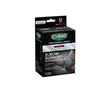 Curad Performance Series IRONMAN Elbow Support Adjustable Universal Pack of 4