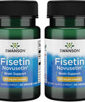Swanson Fisetin Molecularly Similar to Apigenin Luteolin and Quercetin 100 Milligrams 30 Veg Capsules
