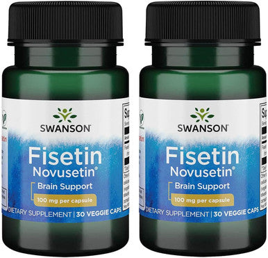 Swanson Fisetin Molecularly Similar to Apigenin Luteolin and Quercetin 100 Milligrams 30 Veg Capsules