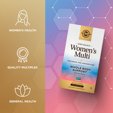 Solgar One Daily Women'S Multi Whole Body Support Highly Absorbable Delayed Release Vitamin For Women Supplement For Immune Heart Energy Stress Hair Skin Nails & Reproductive Health 60 Servings