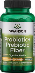 Swanson Digestive Health Bundle: Prebiotic + Probiotic Fiber - Tri-Fiber Complex - Colon Helper