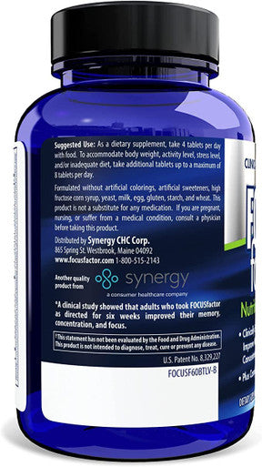Focus Factor Nutrition For the Brain Dietary Supplement, 60 ea