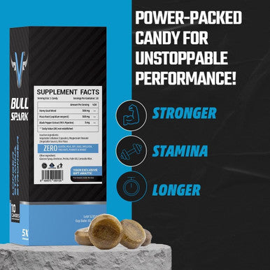 Energy-Boosting Candy | Natural Support For Vitality & Endurance | 10 Count | Power-Packed Chews For Maximum Energy