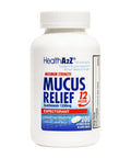 HealthA2Z Mucus Relief | Guaifenesin 1200 mg | 50 Tablets | 12 Hour | Expectorant | Relieves Chest Congestion | Thins and Loosens Mucus