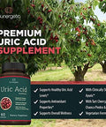 Sunergetic Premium Uric Acid Support Supplement ÃƒÂ¢Ã¢â€šÂ¬Ã¢â‚¬Å“ Uric Acid Cleanse & Kidney Support ÃƒÂ¢Ã¢â€šÂ¬Ã¢â‚¬Å“ Includes Tart Cherry, Chanca Piedra, Celery Extract & Turmeric - 60 Capsules