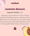 Method Laundry Detergent Nectarine Blossom 53.5 Ounces 66 Loads 1 pack Packaging May Vary