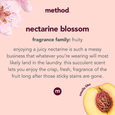 Method Laundry Detergent Nectarine Blossom 53.5 Ounces 66 Loads 1 pack Packaging May Vary