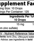 Best Naturals Ionic Liquid Zinc - Immune Support - High Bioavailability - Glass Bottles 2 OZ (60ml)