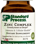 Standard Process Zinc Complex - Immune Support, Thyroid Support, Cognitive Health, And Blood Health Support With Iron, Zinc, And