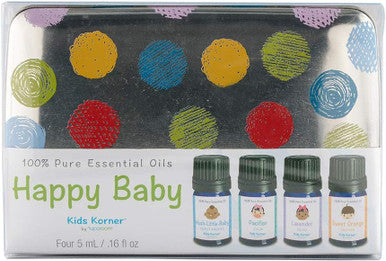 SpaRoom K07877 Kid's korner happy baby essentials - essential oil variety pack with travel tin, 1 Count, 0.5 kg