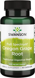 Swanson Full Spectrum Oregon-Grape Root 400 Milligrams 60 Capsules