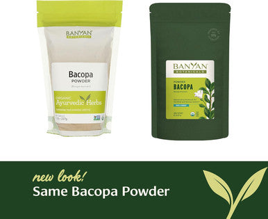 Banyan Botanicals Bacopa Powder Organic Bacopa Monnieri Supplement Nootropic Herb Focus and Concentration Supplements* lb