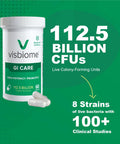 Visbiome - High Potency Probiotics 112.5 Billion CFU Live Bacteria 60 Capsules