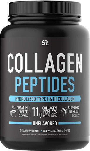 Sports Research Collagen Peptides 32oz Omega3 Fish Oil 90ct Bundle