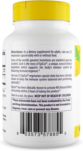 Healthy Origins EpiCor (Clinically Proven Immune Support) 500 mg, 150 Veggie Capsules