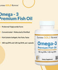 Omega-3 Premium Fish Oil By California Gold Nutrition, Concentrated Formula With Epa & Dha, Support For Optimal Lipid Profile & Immune System, Gluten Free, Non-Gmo, 240 Fish Gelatin Softgels