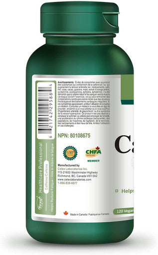 VORST Caffeine 180mg 120 Vegan Capsules | Supplement to Help Reduce Fatigue (1 Bottle)