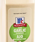 McCormick Garlic Powder, Non GMO, Made from Fresh, Whole Garlic Cloves, For Bringing Consistent Flavor to Favorite Foods While Cooking, 8.75 oz