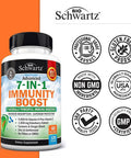 Immune Support Supplement With Zinc Vitamin C Vitamin D 5000 Iu Elderberry Ginger D3 Goldenseal - Dr Approved Immunity Vitamins For Adults Women And Men - Natural Immune System Booster Defense -120Ct